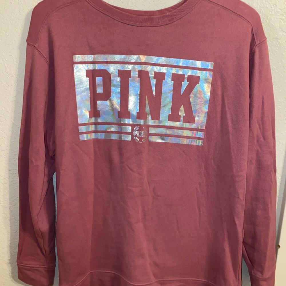 Holographic Pink Oversized Sweater